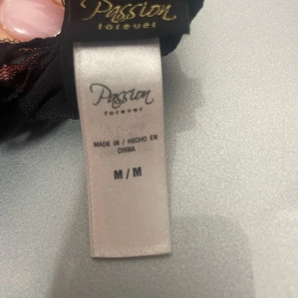 Pink and Black Polka Dot Babydoll Lingerie - Picture 3 of 3